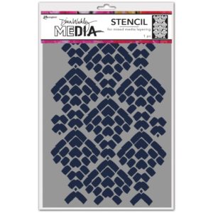Dina Wakley Media Stencils 9"X6" -Mosaic Cobblestone