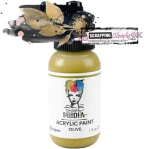 Dina Wakley Media Heavy Body Acrylic Paint 1oz Olive