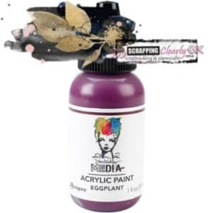 Dina Wakley Media Heavy Body Acrylic Paint 1oz Eggplant