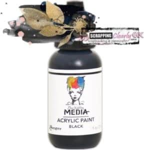 Dina Wakley Media Heavy Body Acrylic Paint 1oz Black