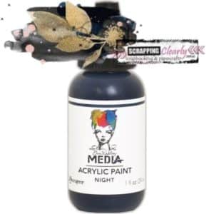 Dina Wakley Media Heavy Body Acrylic Paint 1oz Night