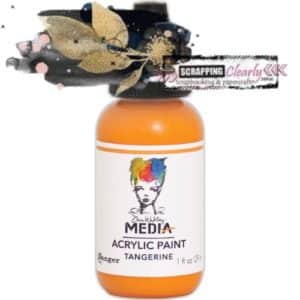 Dina Wakley Media Heavy Body Acrylic Paint 1oz Tangerine