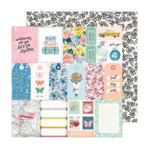 Maggie Holmes Round Trip Double-Sided Cardstock 12"X12" - Explore