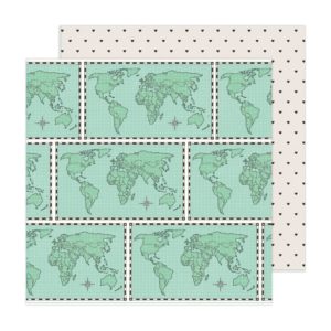 Maggie Holmes Round Trip Double-Sided Cardstock 12"X12" - World Traveler