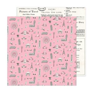 Maggie Holmes Round Trip Double-Sided Cardstock 12"X12" - Adventure
