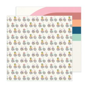 Maggie Holmes Round Trip Double-Sided Cardstock 12"X12" -  Bike Path