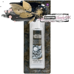 Finnabair Art Alchemy Metallique Wax .68 Fluid Ounce - White Pearl