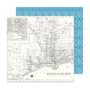 Maggie Holmes Round Trip Double-Sided Cardstock 12"X12" - Lets Go