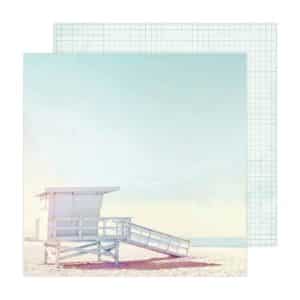 Heidi Swapp Sun Chaser Double-Sided Cardstock 12"X12" - Beach Life