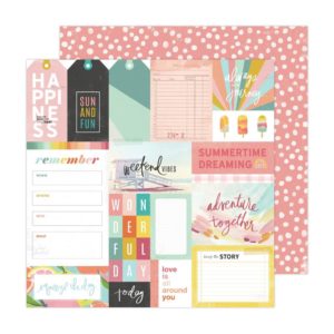 Heidi Swapp Sun Chaser Double-Sided Cardstock 12"X12" - Sun and Fun