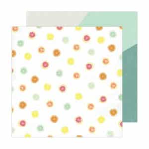Heidi Swapp Sun Chaser Double-Sided Cardstock 12"X12" - Fruit Slice