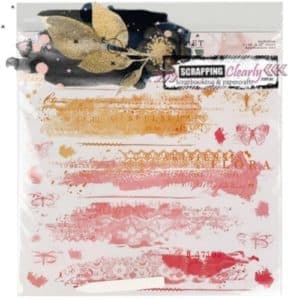 Spectrum Sherbet Rub-Ons 12"X12" 1/Sheet - Strawberry Lemonade
