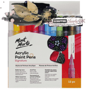Mont Marte Acrylic Paint Pens Fine Tip 12pc