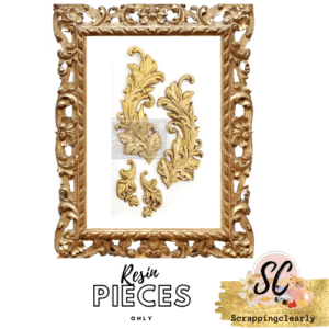 BAROQUE SWIRLS Resin - 4 pcs