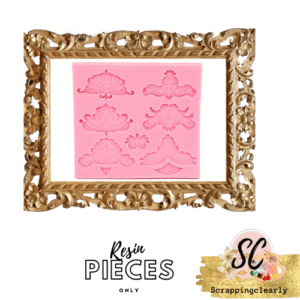Filigree Pattern Resin - 9 pcs