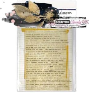 Dina Wakley Media Typed Ledgers 12/Sheets - Set 1