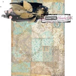 Stamperia Rice Paper Sheet A4 - Texture Gold
