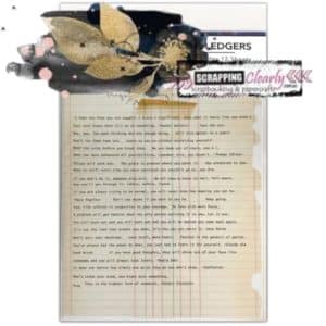 Dina Wakley Media Typed Ledgers 12/Sheets - Set 2