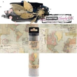 Idea-Ology Collage Paper 6"X6yds - Travel/Voyage