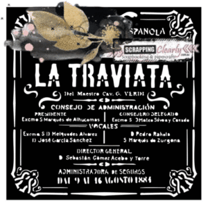 Stamperia Stencil 7"X7" - La Traviata desire
