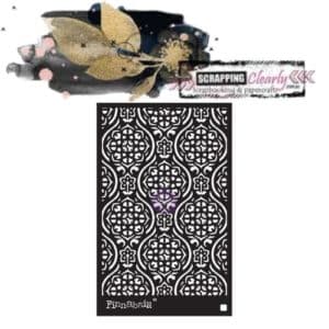 Finnabair Stencil 6"X9" - Victorian Tiles
