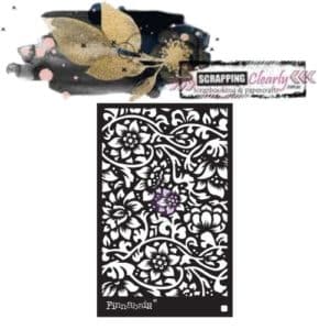 Finnabair Stencil 6"X9" - Binweed Wallpaper
