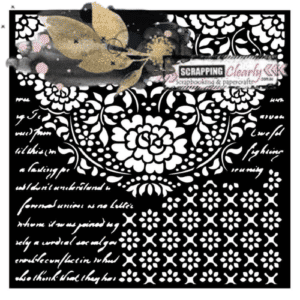 Stamperia Stencil 7"X7" - Laces Desire
