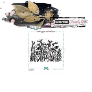 Creative Expressions Designer Boutique Pre Cut Rubber Stamp - Meadow Life