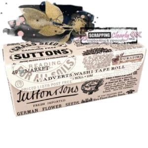 49 And Market Curators 4" Washi Tape Roll - Adverts