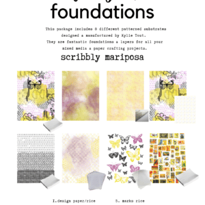 LUCKYfinding Foundations - scribbly mariposa