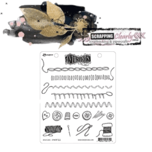 Dylusions Cling Stamp Collection 8.5"X7" Sew Easy