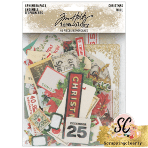 Tim Holtz Idea-Ology Ephemera Pack 82/Pkg Christmas