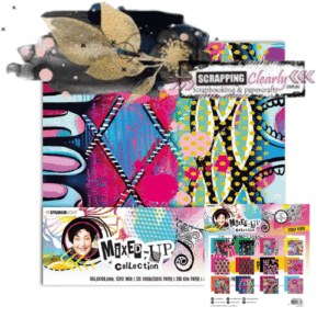 Art By Marlene Mixed-Up Background Paper 12"X12" 12/Pkg