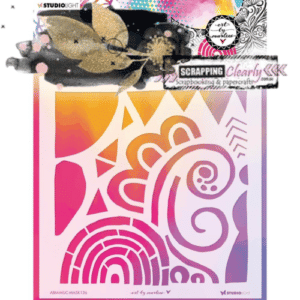 Art By Marlene Mixed-Up 7.87"X7.87" Stencil - Deco Element