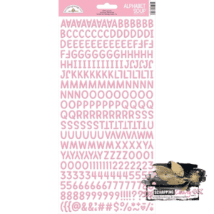 Doodlebug Alphabet Soup Puffy Stickers 6"x 13" - cupcake