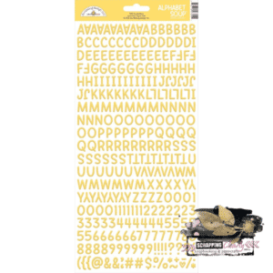 Doodlebug Alphabet Soup Puffy Stickers 6"x 13" - bumblebee