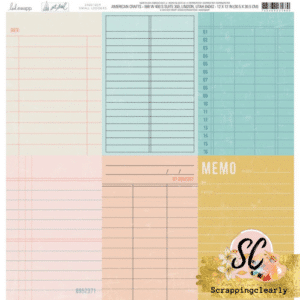 Heidi Swapp Set Sail Double-Sided Cardstock 12"X12" - Small Ledgers