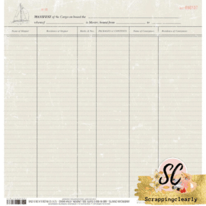 Heidi Swapp Set Sail Double-Sided Cardstock 12"X12" - Manifest