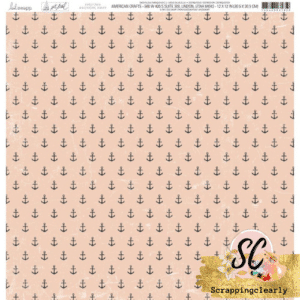 Heidi Swapp Set Sail Double-Sided Cardstock 12"X12" - Anchors Away