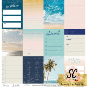 Heidi Swapp Set Sail Double-Sided Cardstock 12"X12" - Cut Apart