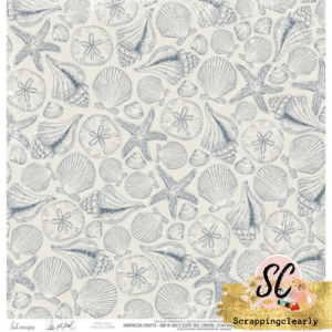 Heidi Swapp Set Sail Double-Sided Cardstock 12"X12" - Dark Shells