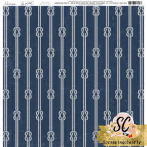 Heidi Swapp Set Sail Double-Sided Cardstock 12"X12" - Rope Knots