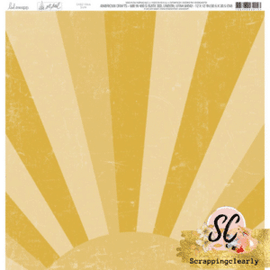 Heidi Swapp Set Sail Double-Sided Cardstock 12"X12" - Sun