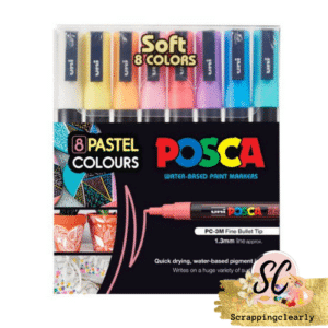 Posca marker 0.7mm 8 Colour Pastel Set