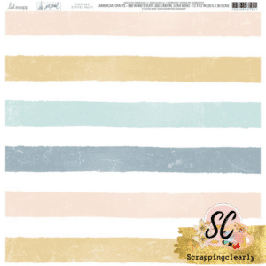 Heidi Swapp Set Sail Double-Sided Cardstock 12"X12" - Stripes Multi