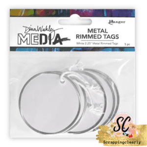 Dina Wakley Media Metal Rimmed Tags 2.25" 5/Pkg