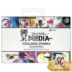 Dina Wakley Media Collage Sparks 6"X4" 20/Pkg - Collection 3