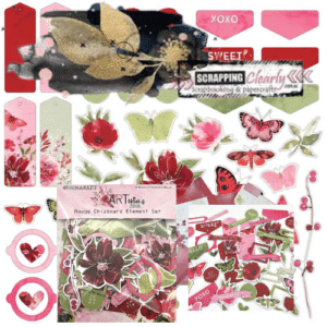 49 and ARToptions Rouge Chipboard Set - Rouge