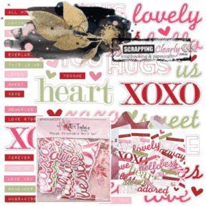 ARToptions Rouge Chipboard Word Set - Rouge