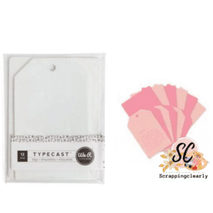 We R Memory Keepers Typecast Cards - Pink